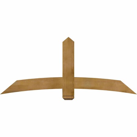 Ekena Millwork Bellingham Rough Sawn Timber Gable Bracket, Western Red Cedar, 72"W x 30"H x 6"D x 6"F, 10/12 Pitch GBW072X30X0606BEL00RWR